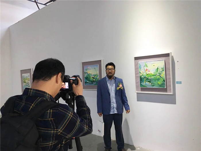 吴国然老师受邀参加"五四青年节邀请展"